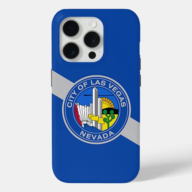 iPhone 15 Pro Case-Mate, Las Vegas flag Case-Mate iPhone Case (Back)