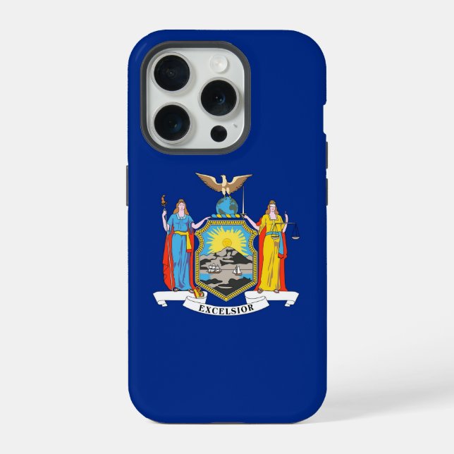 iPhone 15 Pro Case-Mate, New York State flag Case (Back)