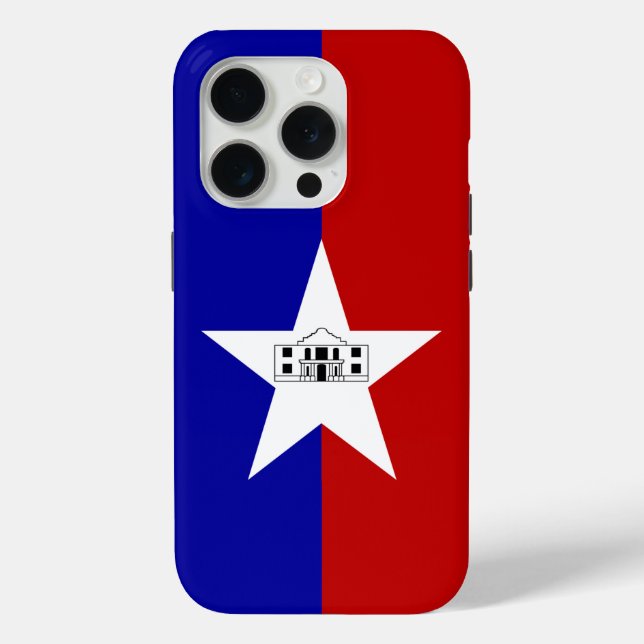 iPhone 15 Pro Case-Mate, San Antonio flag Case-Mate iPhone Case (Back)