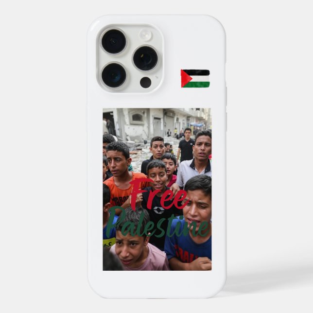 Iphone 15 Pro Max Case Free Palestine  (Back)