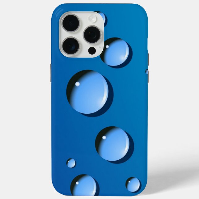 iPhone 15 pro max case water circle colour pattern (Back)