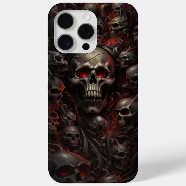 iPhone 15 Pro Max Coins - Skull Series -7 Case-Mate iPhone Case (Back)