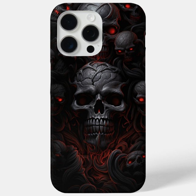 iPhone 15 Pro Max Coins - Skull Series Case-Mate iPhone Case (Back)