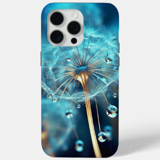 iPhone 15Pro Max case blue colour stamen of flower