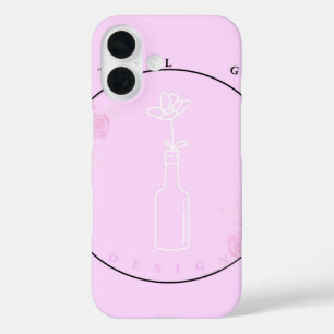 iphone 16 case flower in a bottle
