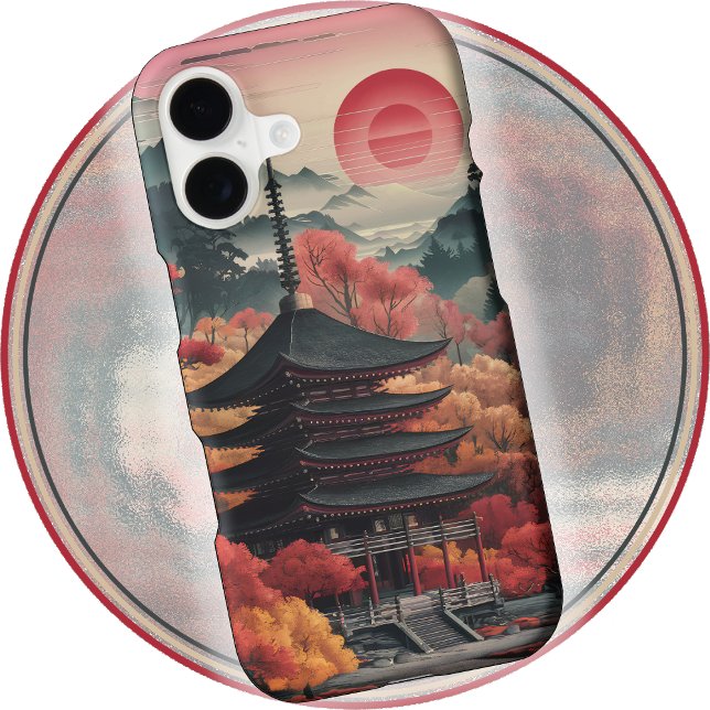 iPHONE 16 CASE & more - Pagoda at Sunset (Creator Uploaded)