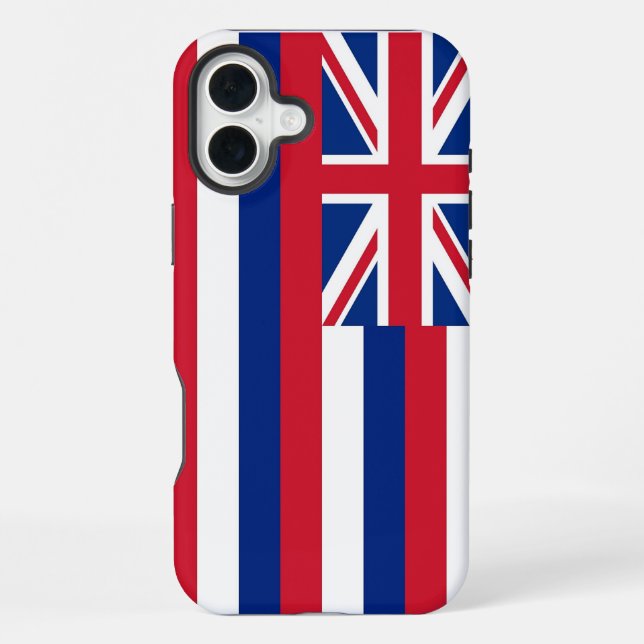 iPhone 16 Plus Case-Mate, Hawaii flag Case (Back)