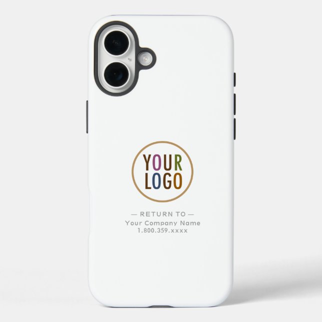 iPhone 16 Plus Tough Case Mate Custom Company Logo (Back)