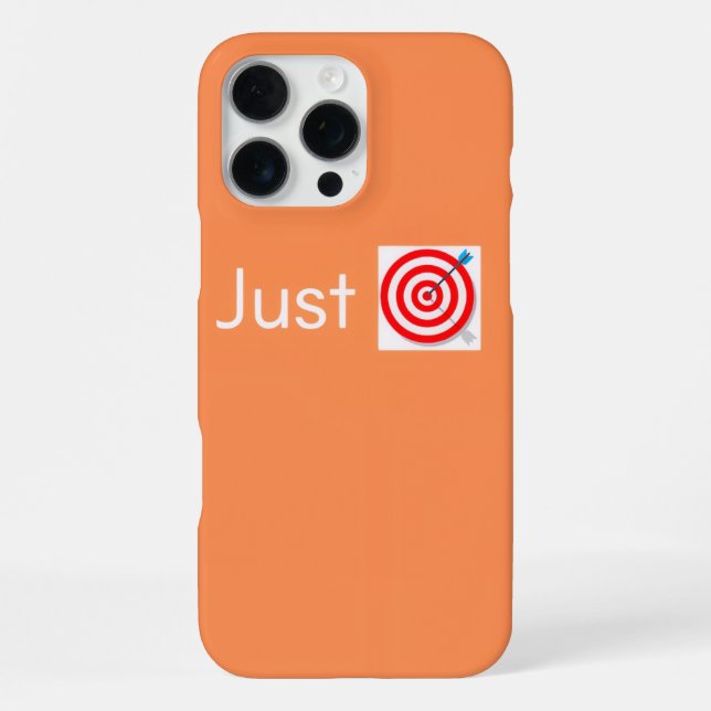 iPhone 16 Pr Max Case Customised Justdartboard (Back)