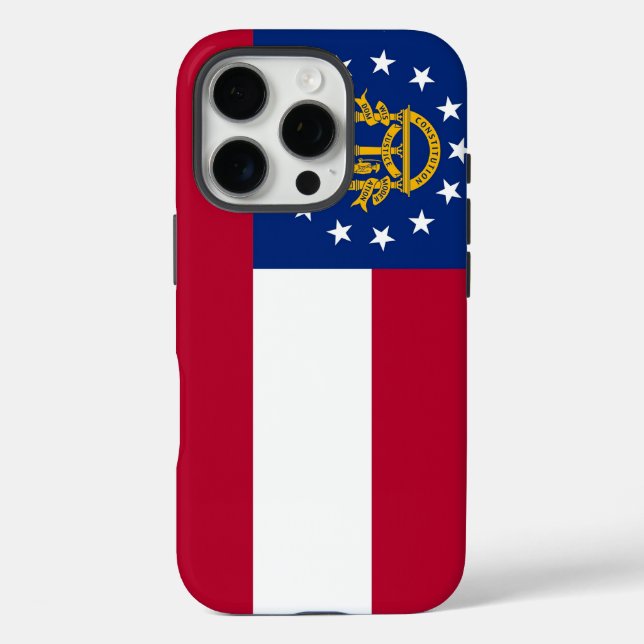 iPhone 16 Pro Case-Mate, Georgia flag Case-Mate iPhone Case (Back)
