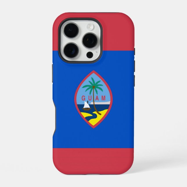 iPhone 16 Pro Case-Mate, Guam flag Case (Back)