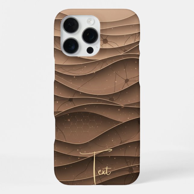 iPhone 16 pro Personalised Desert Titanium Design  Case (Back)