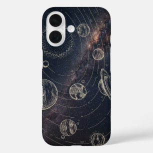 iPhone 16 Space Case – Planets and Galaxy Artwork