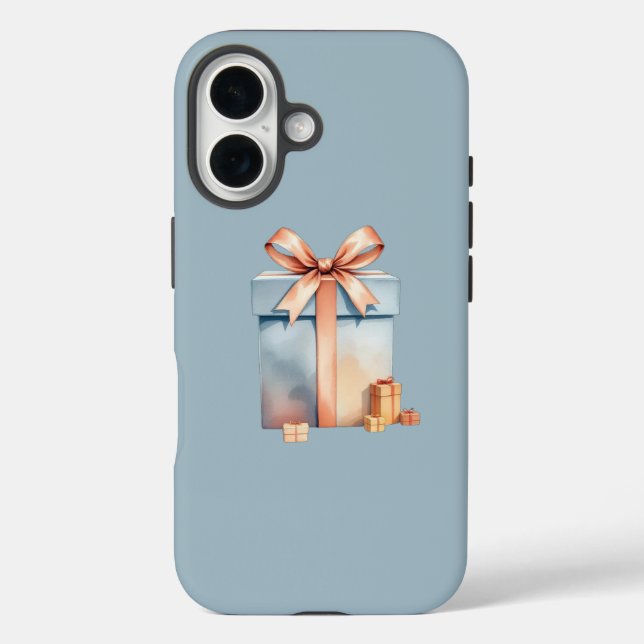 iPhone 16 Tough Case - Elegant Gift Box Design" (Back)