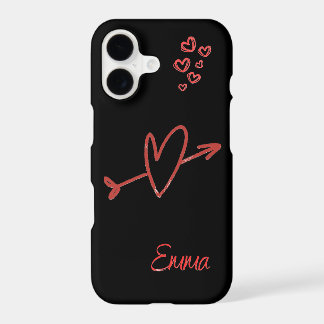 iPhone 17 Case Mate – Emma Black Love Design