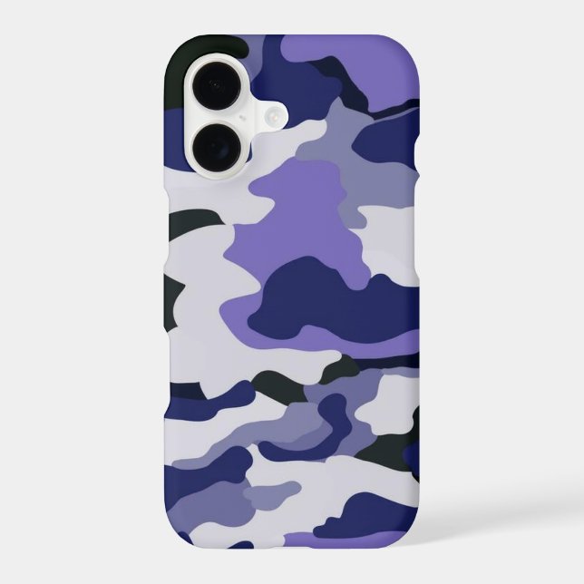 iPhone 17 Case Mate – Modern Blue Green Camo (Back)