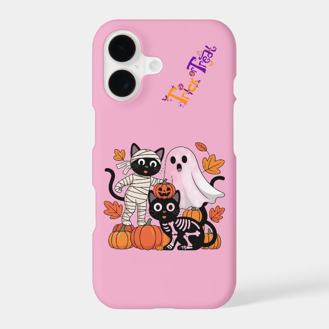 iPhone 17 Case Mate – Pink Cute Halloween Ghost (Back)