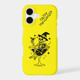 iPhone 17 Case Mate – Yellow  Halloween Skeleton