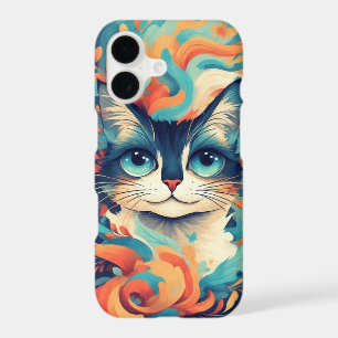 iPhone 17 Cat Phone Case - Beautiful Illustration
