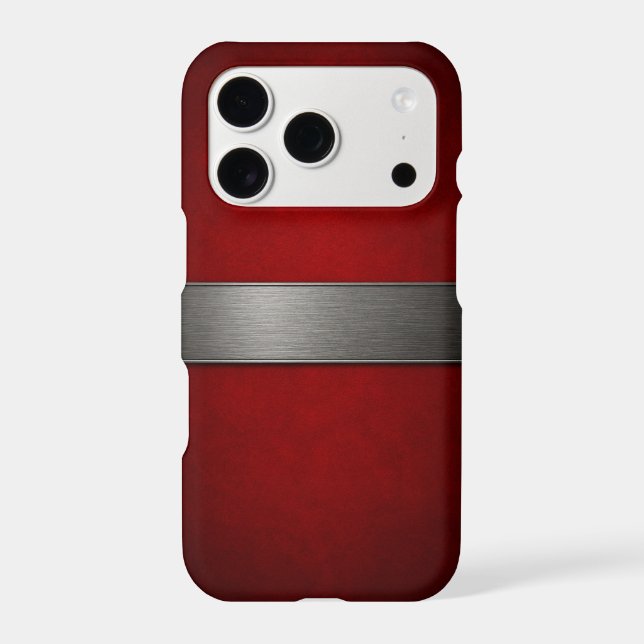 iPhone 17 Pro Case — Elegant Red (Back)