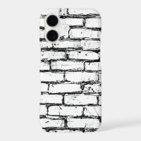 iPhone 17 Protective Case – White Brick Wall Art