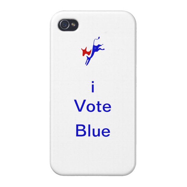 iPhone 4 "iVote Blue" Case (Back)