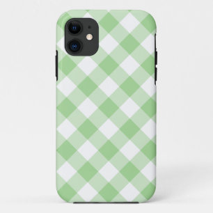 iPhone 5/5s Case-Mate Case: Green Check Gingham 11 Case