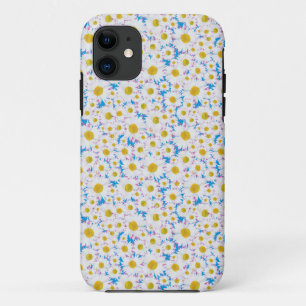 iPhone 5/5s Case-Mate Case: White Daisies on Blue Case-Mate iPhone Case