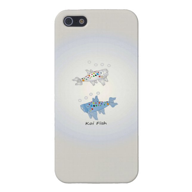 iPhone 5/5S Glossy Finish Case With Koi Fish (Back)