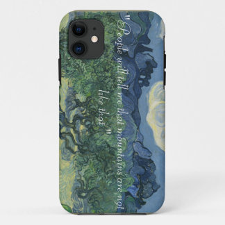 iPhone 5/5S, Van Gogh Olive trees & Quote iPhone 11 Case