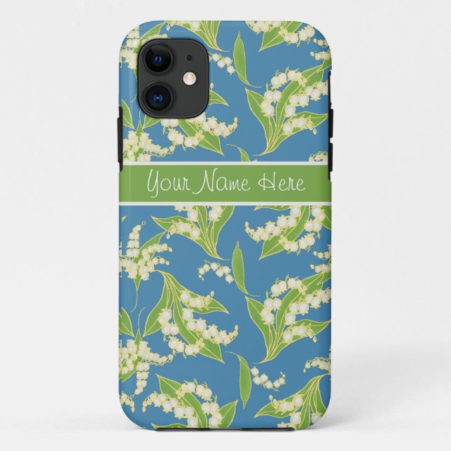 iPhone 5/5s Xtreme Case Lilies of the Valley, Blue (Back)