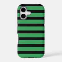 iPhone 5 Barely There Case Black Green Stripes