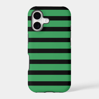iPhone 5 Barely There Case Black Green Stripes