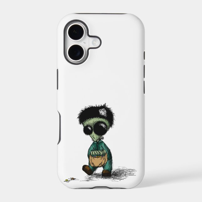 iPhone 5 Barely There Case, Cute Alien Monster (Back)