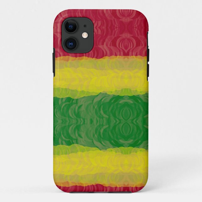 iPhone 5 Barely There ID Case, Rasta Abstract Case-Mate iPhone Case (Back)