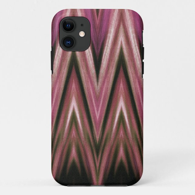 iPhone 5 Barely There, Mauve Chevron Zigzags Case-Mate iPhone Case (Back)