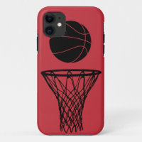iPhone 5 Basketball Silhouette Bulls Red