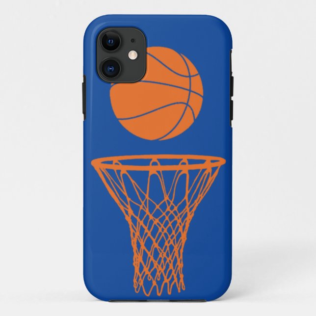 iPhone 5 Basketball Silhouette Knicks Blue Case-Mate iPhone Case (Back)
