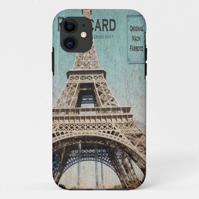 iphone 5 case Eiffel Tower Postcard from Paris (Back)