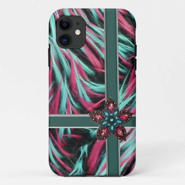 iPhone 5 Case-Mate Barley There faux fur Case (Back)