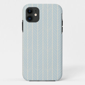 iPhone 5 case - Soft blue and yellow chevron