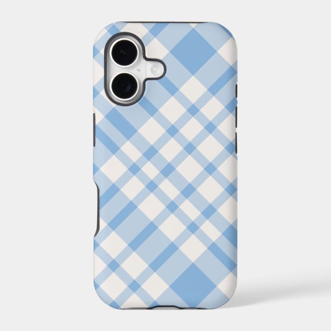 iPhone 5 Case - Solid Plaid - SeaSalt (Back)