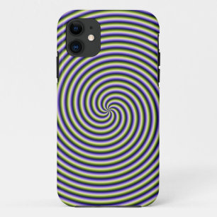 iPhone 5 Case  Swirl in Green Blue and Violet