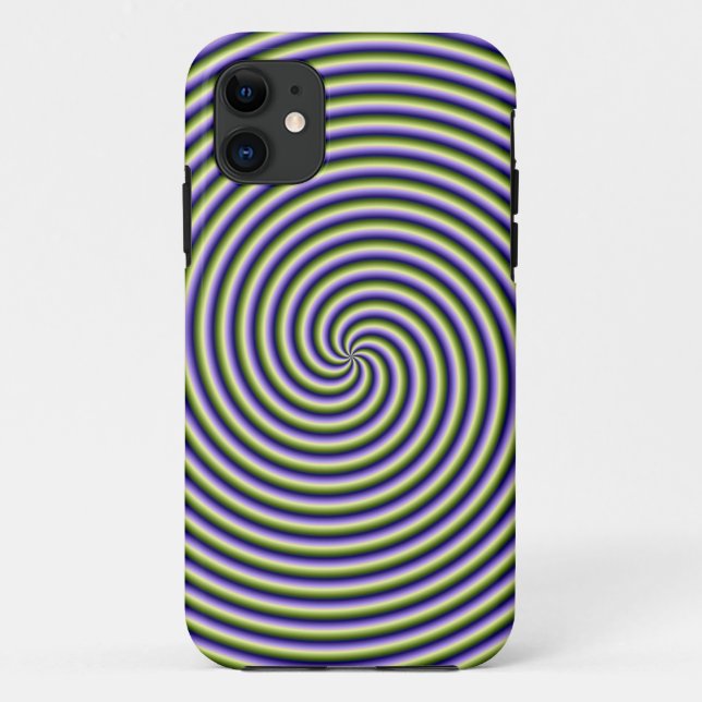 iPhone 5 Case  Swirl in Green Blue and Violet (Back)
