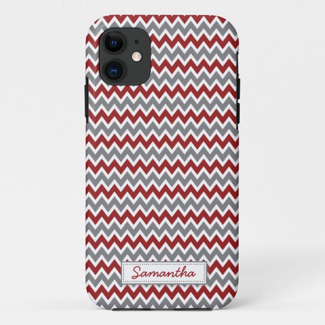 iPhone 5 Chevron Pattern Case-Mate Case (maroon) (Back)