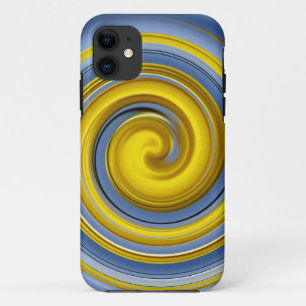 iPhone 5 Hülle gelb-blaue Spirale Case-Mate iPhone Case