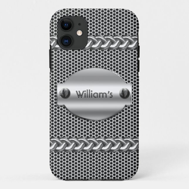 iPhone 5 Metal look Chrome Mens Case-Mate iPhone Case (Back)