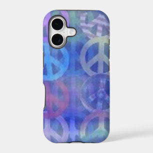 IPHONE 5 PEACE SIGNS DESIGNER CASES - BLUE GIFTS