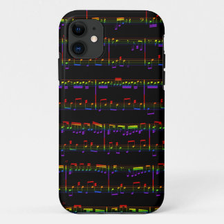 iPhone 5 Sheet Music Rainbow 11 Case