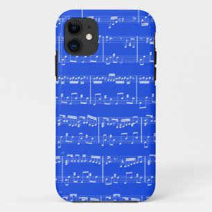 iPhone 5 Sheet Music Royal Blue 11 Case
